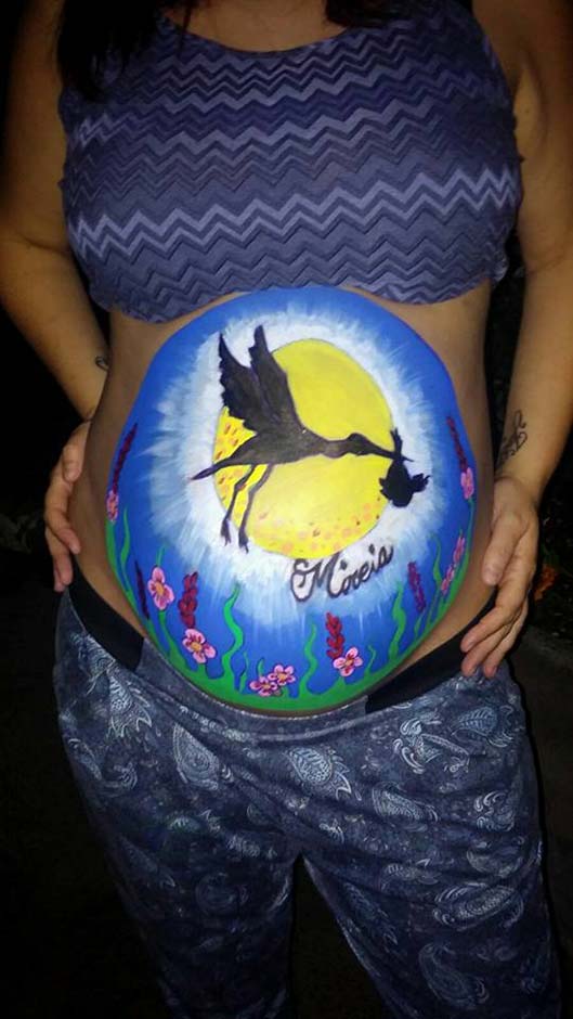 Maqui con 37 semanas de Embarazo - Belly Painting