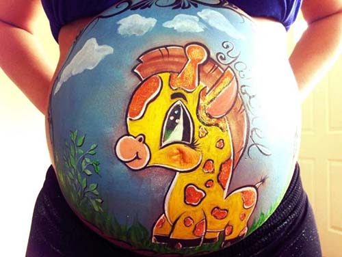 Cómo Pintar tu Barriga de Embarazada - belly painting